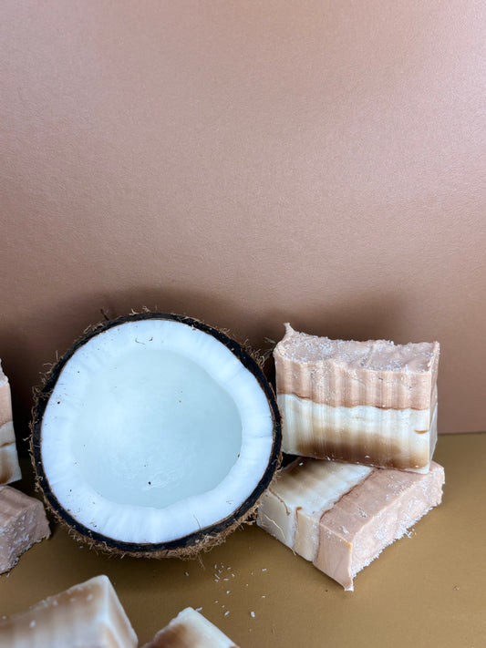 Coconut milk handmade soap