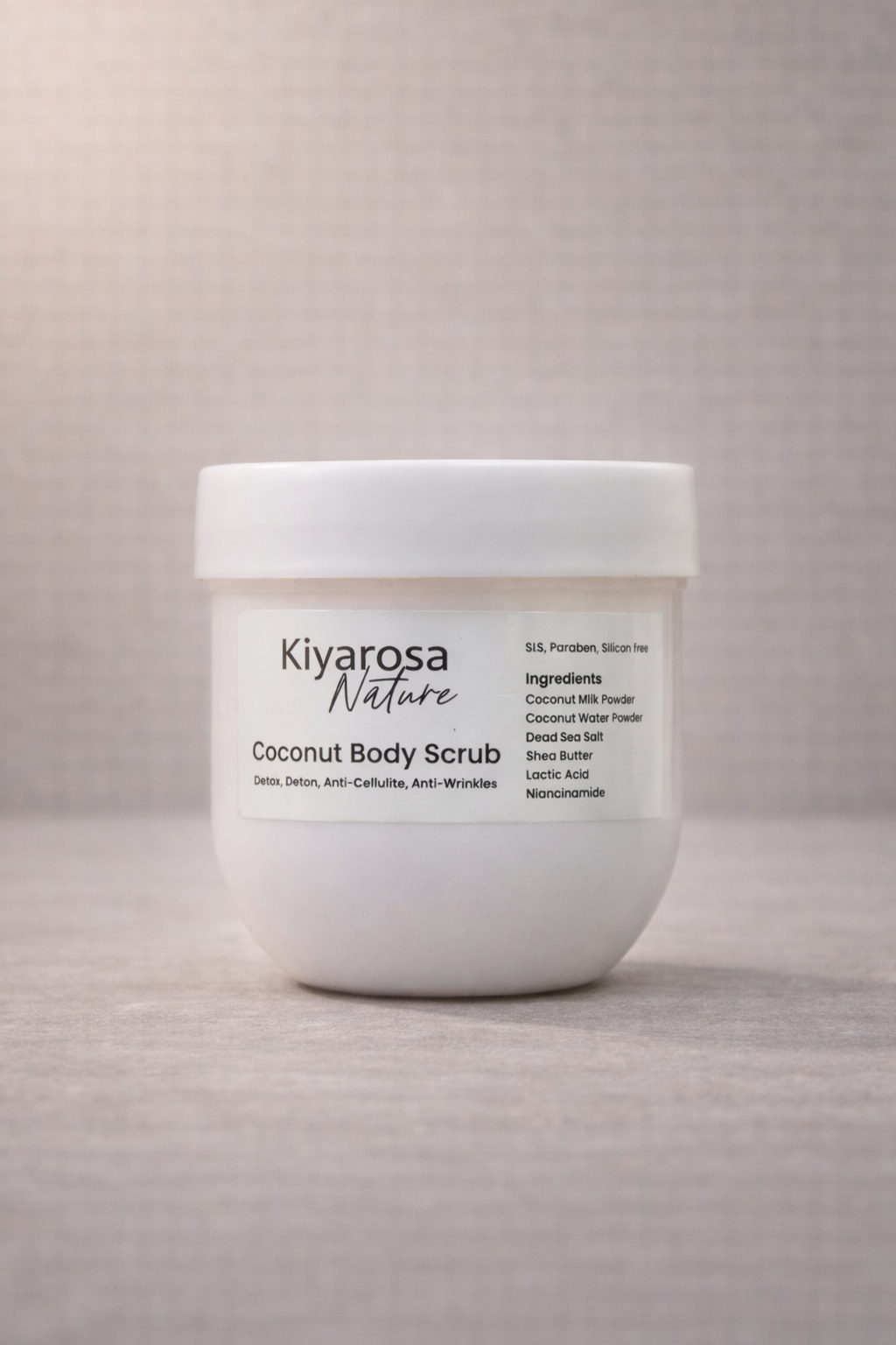 Coconut milk body scrub