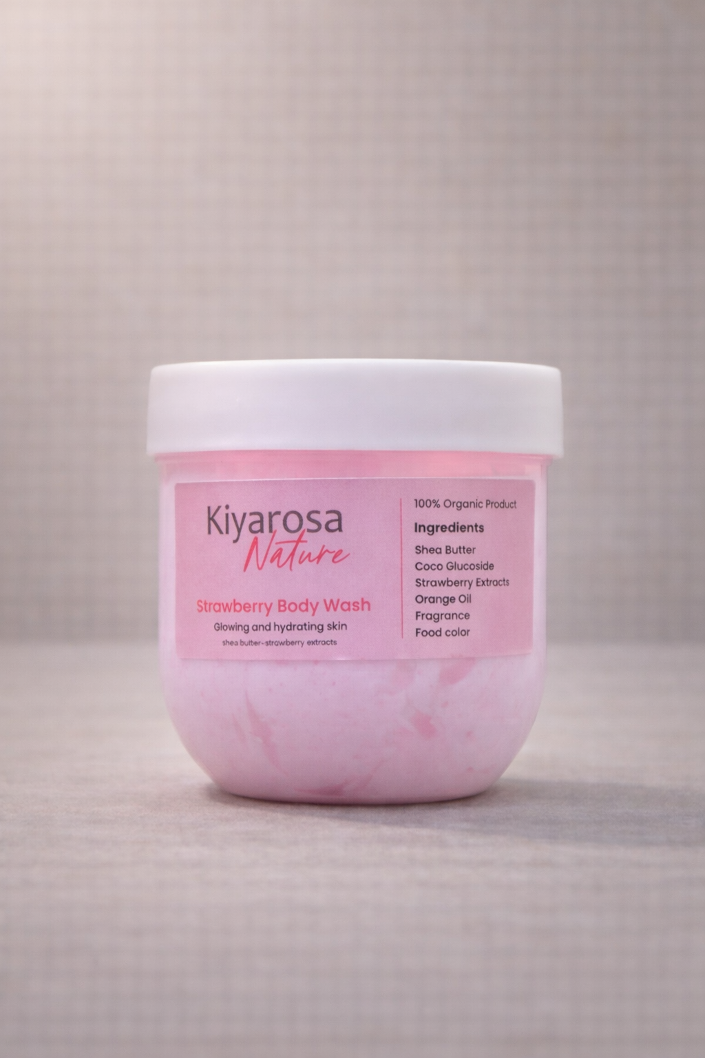 Strawberry cream body wash