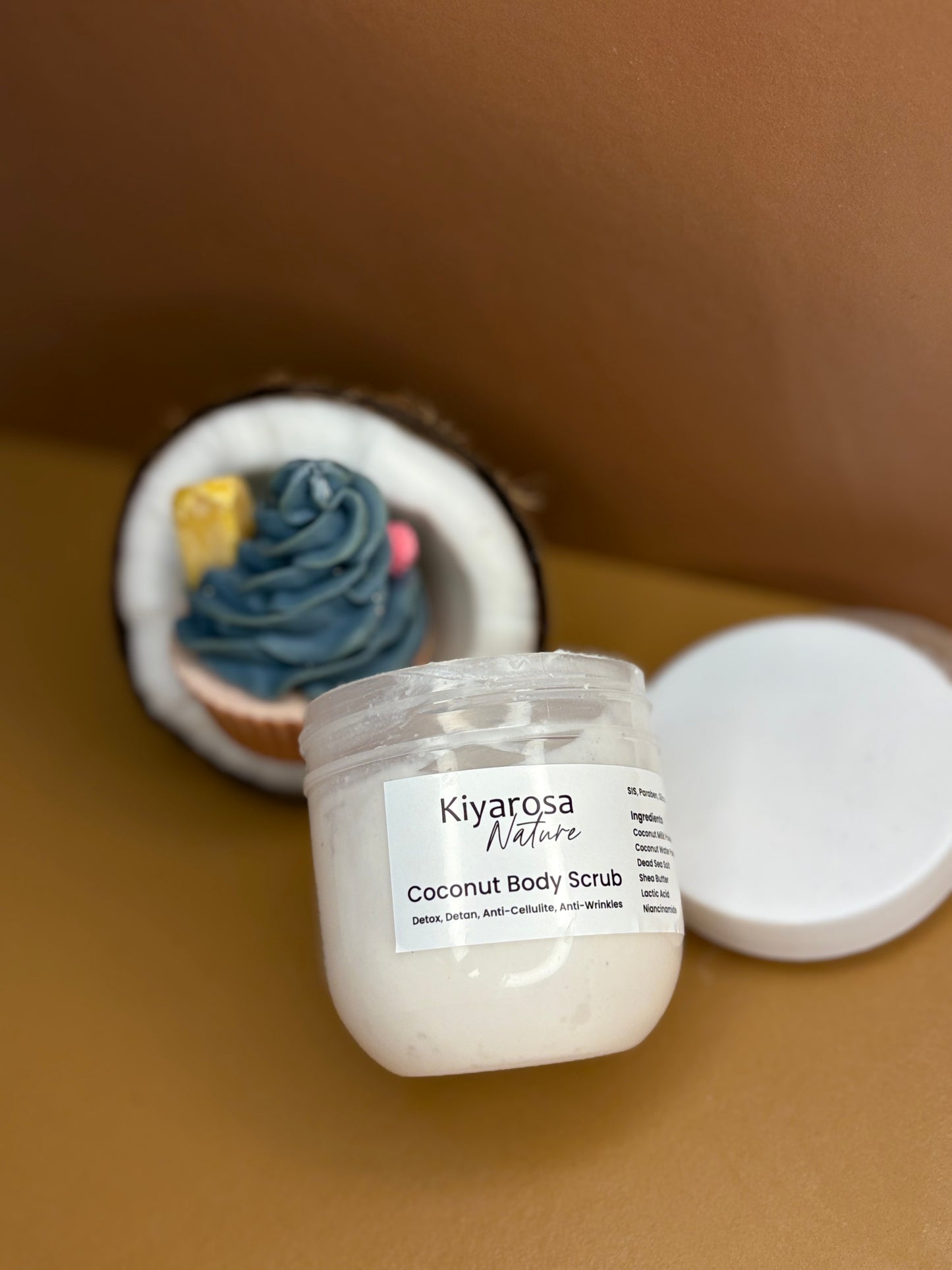 Coconut milk body scrub